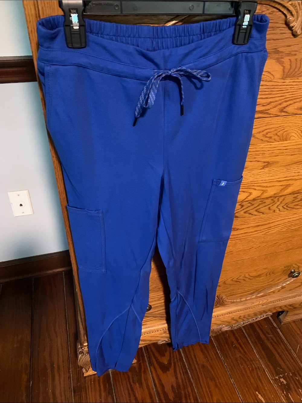 Royal Blue Scrub Pants with Drawstring Waist